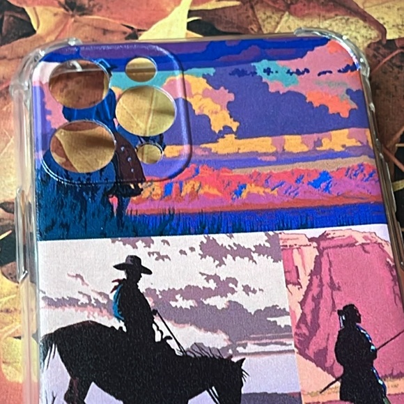 5for$10 IPhone 11 Pro Silicone Aesthetic Collage Phone Case Cowboy Pink And Blue - Picture 3 of 5